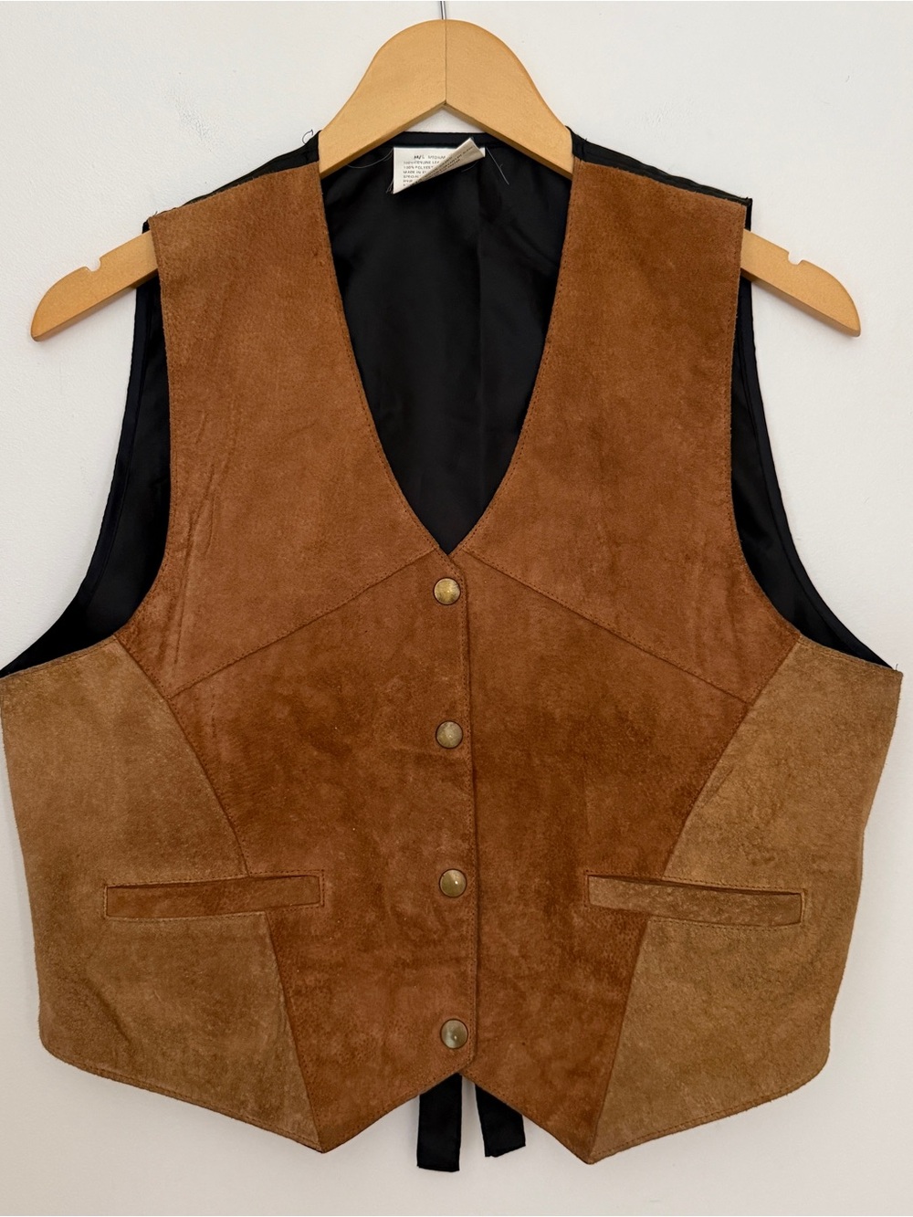 Leather Suede Vest Western Style